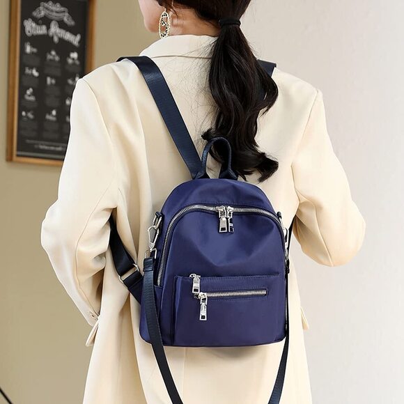 9339 Mini Backpack Purse Fashion Rucksack Daypack Small Shoulder Bag Blue main image 5